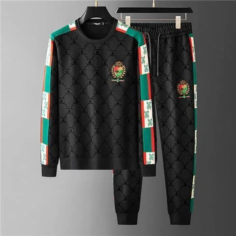 Luxury brand Fashion Brand Men's Jacquard Sweater Suit New Ribbon Embroidery Leisure Sports Set
Luxury brand Fashion Brand Men's Jacquard Sweater Suit New Ribbon Embroidery Leisure Sports Set
