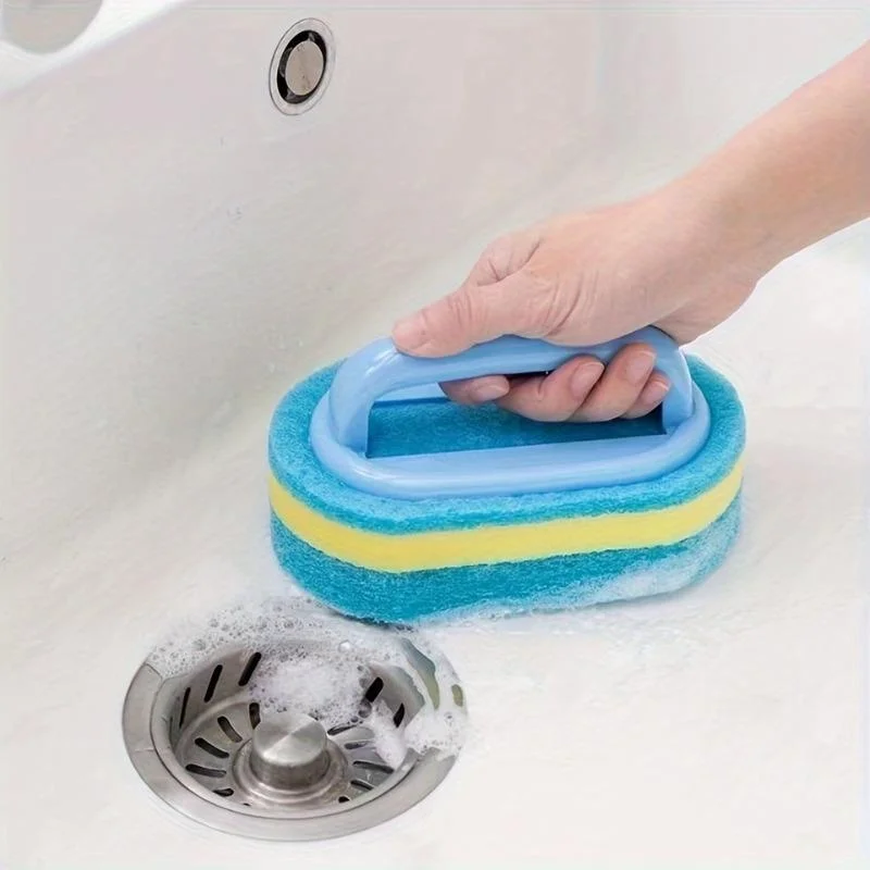 Sponge Cleaning Brush With Handle Bathtub Tile Scrub Brush Kitchen Bathroom Cleaning Sponge Brush Household Cleaning Supplies
Sponge Cleaning Brush With Handle Bathtub Tile Scrub Brush Kitchen Bathroom Cleaning Sponge Brush Household Cleaning Supplies