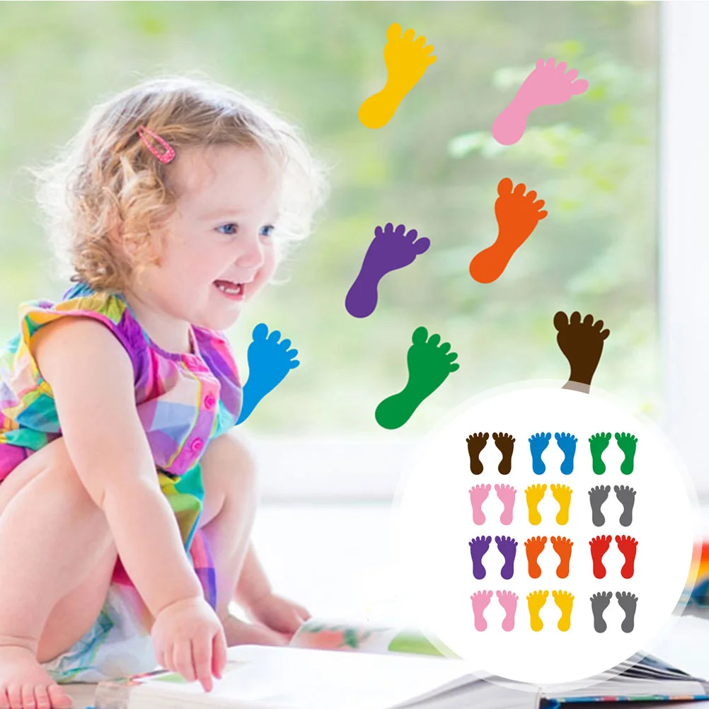 of Footprint Stickers Floor Stickers PVC Footprint Decals Kindergarten Floor Decals Mixed Color
of Footprint Stickers Floor Stickers PVC Footprint Decals Kindergarten Floor Decals Mixed Color