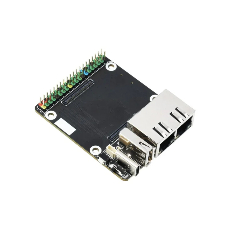 

Magnetic Design Mini Dual Gigabit Ethernet Base Board Designed for Raspberry Pi Compute Module 4