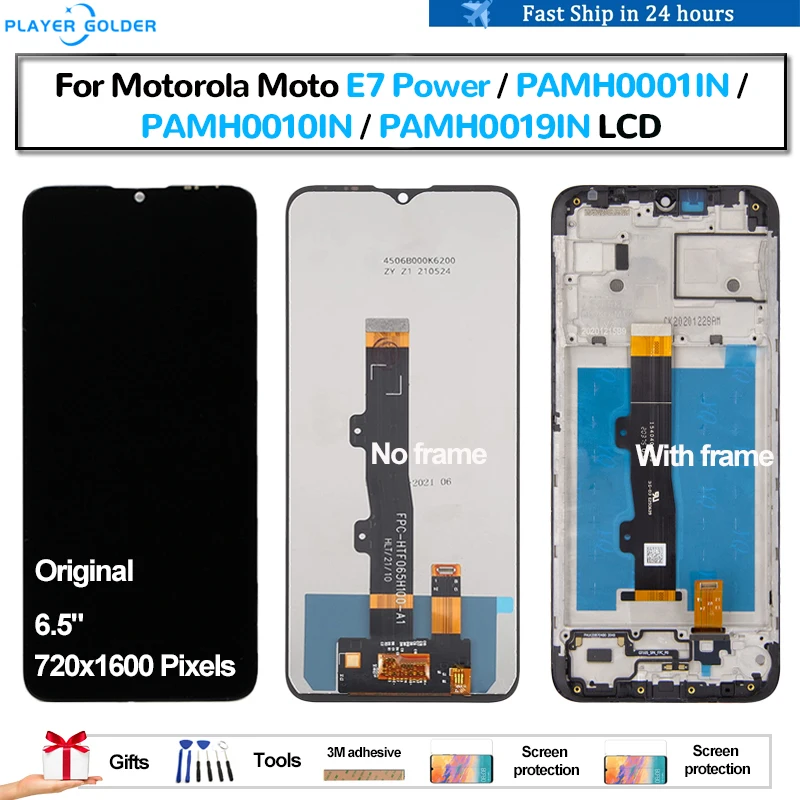 

Оригинальный ЖК-дисплей для Motorola Moto E7 Power PAMH0001IN PAMH0010IN PAMH0019IN Pantalla Сенсорная панель экран дигитайзер в сборе