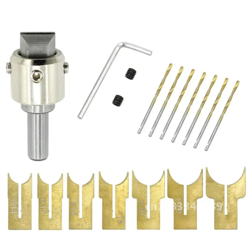Wooden Beads Drill Bits Set 16pcs 14/15/16/18/20/22/25mm Carbide Ball Blade Woodworking Milling Cutter Buddha Beads Router Bit
Wooden Beads Drill Bits Set 16pcs 14/15/16/18/20/22/25mm Carbide Ball Blade Woodworking Milling Cutter Buddha Beads Router Bit