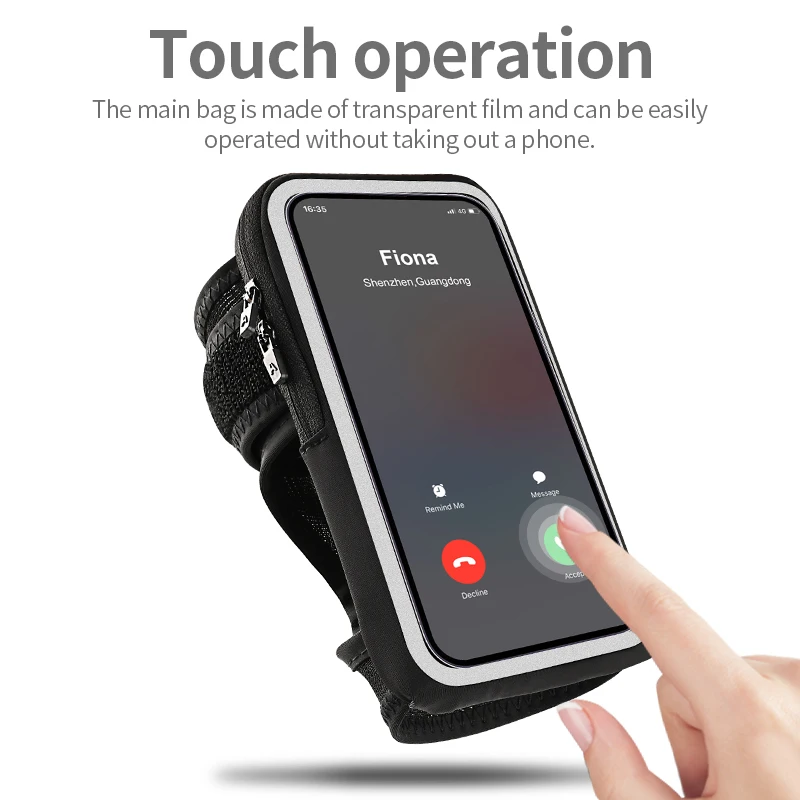 HAISSKY Sports Cycling Running Wrist Bag – Touchscreen Armband Pouch for iPhone 16, 15, 14, 13, 12, 11 Pro Max & More HAISSKY Sports Cycling Running Wrist Bag – Touchscreen Armband Pouch for iPhone 16, 15, 14, 13, 12, 11 Pro Max & More