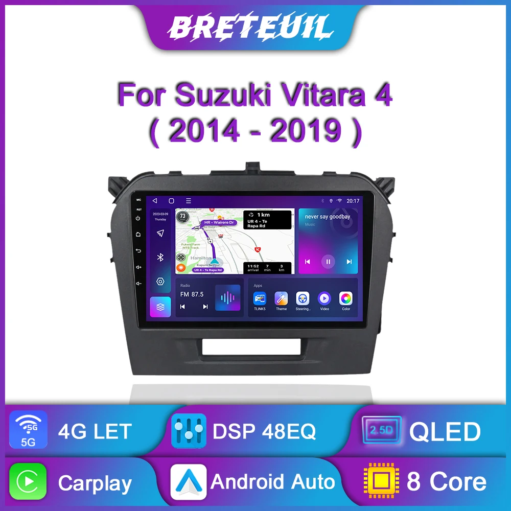 Для Suzuki Vitara 4 2014 2015 2016 2017 2018 2019 Автомобильный радиоприемник Android Мультимедийный видеоплеер Навигация GPS Carplay QLED Сенсорный экран Авто стерео
Для Suzuki Vitara 4 2014 2015 2016 2017 2018 2019 Автомобильный радиоприемник Android Мультимедийный видеоплеер Навигация GPS Carplay QLED Сенсорный экран Авто стерео