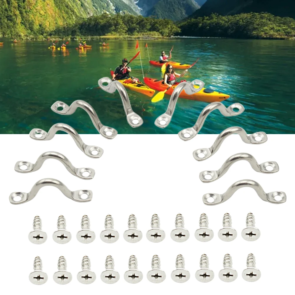 C-type Buckle Kayak Handle Buckle Canoe Paddles 120g/10pc Hole Diameter: 4.5mm Length:52mm Silver Stainless Steel
C-type Buckle Kayak Handle Buckle Canoe Paddles 120g/10pc Hole Diameter: 4.5mm Length:52mm Silver Stainless Steel