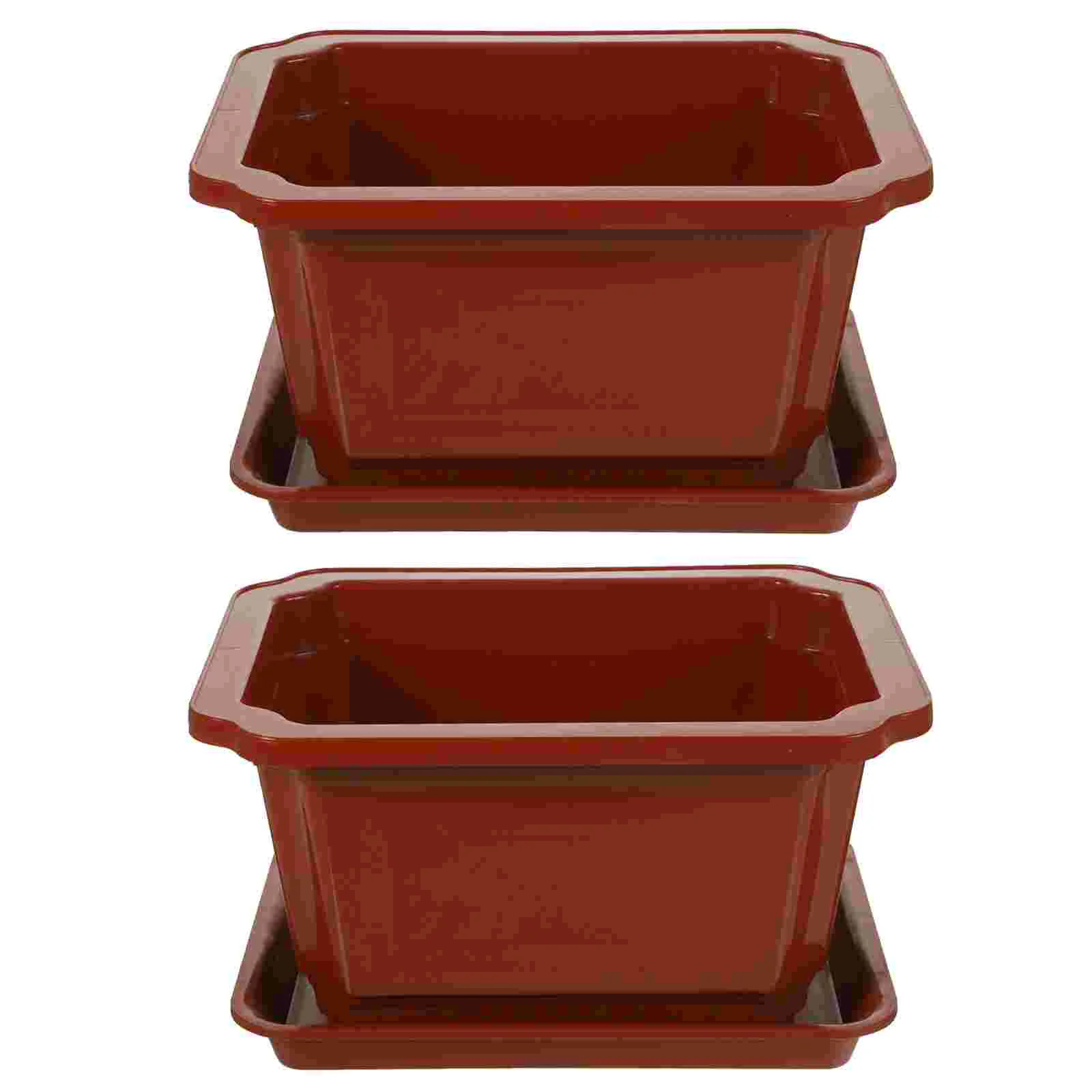 2 Sets Oval Square Vegetable Bowl Office Pots for Plants Plastic Growing Gardening Bonsai Container
2 Sets Oval Square Vegetable Bowl Office Pots for Plants Plastic Growing Gardening Bonsai Container