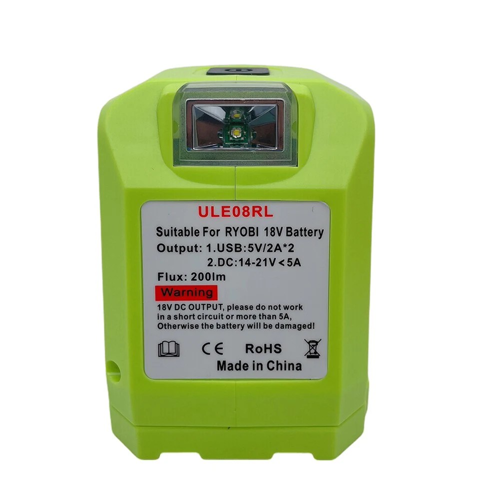 Battery Adapter For Ryobi 18V Li-ion Battery Adapter DIY With Dual USB LED Switch Control 20CM Wire Two USB Ports Connector
Battery Adapter For Ryobi 18V Li-ion Battery Adapter DIY With Dual USB LED Switch Control 20CM Wire Two USB Ports Connector