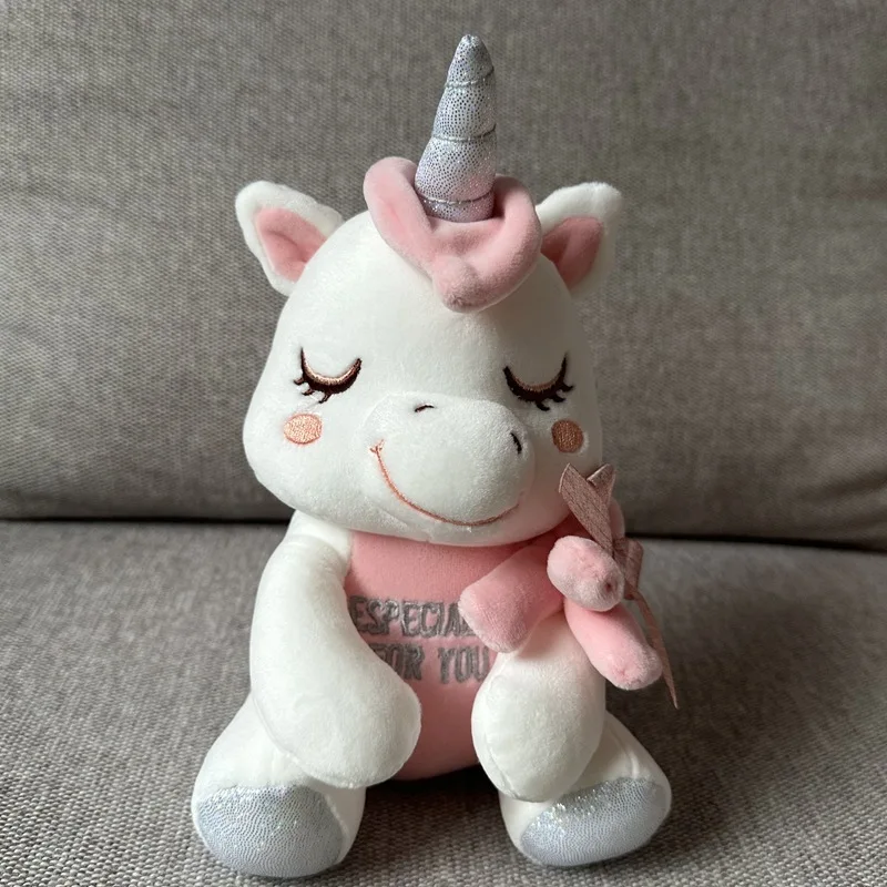 

New 20-45CM Unicorn Stuffed toy Doll Q Cute Unicorn Sleeping Pillow Doll Doll Pony Pillow Girl Gift Fans Collection Gift