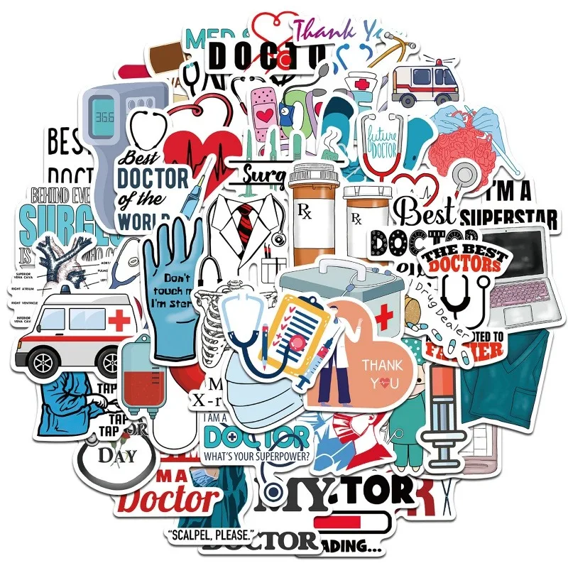50pcs Doctor Stickers, Medical Equipment Stickers Pack, Waterproof Vinyl Stickers for Doctor Appreciation Gifts
50pcs Doctor Stickers, Medical Equipment Stickers Pack, Waterproof Vinyl Stickers for Doctor Appreciation Gifts