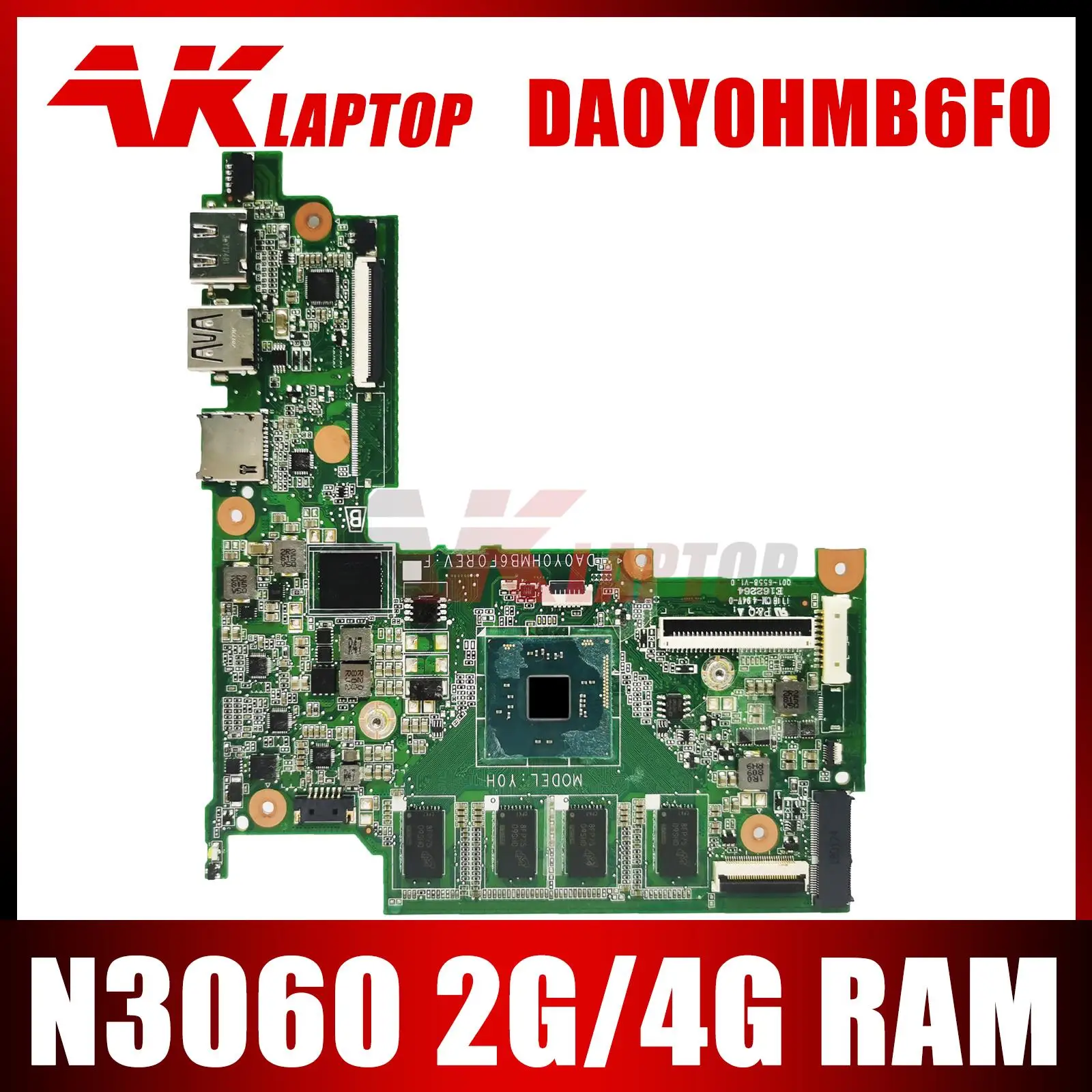 For HP 11-Y 11-R TPN-Q166 Laptop Motherboard with N3060 902904-601 902904-501 902904-001 DA0Y0HMB6F0 Mainboard 2G/4G RAM
For HP 11-Y 11-R TPN-Q166 Laptop Motherboard with N3060 902904-601 902904-501 902904-001 DA0Y0HMB6F0 Mainboard 2G/4G RAM