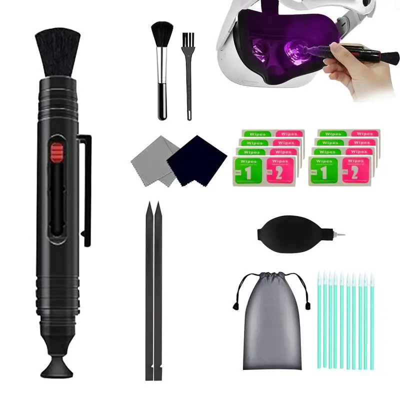 27 Pcs Portable Multifunctional VR Lens Cleaning Pen Kit For Dust Cleaner Brush Air Dust Blower For Drone AR VR Accessories
27 Pcs Portable Multifunctional VR Lens Cleaning Pen Kit For Dust Cleaner Brush Air Dust Blower For Drone AR VR Accessories