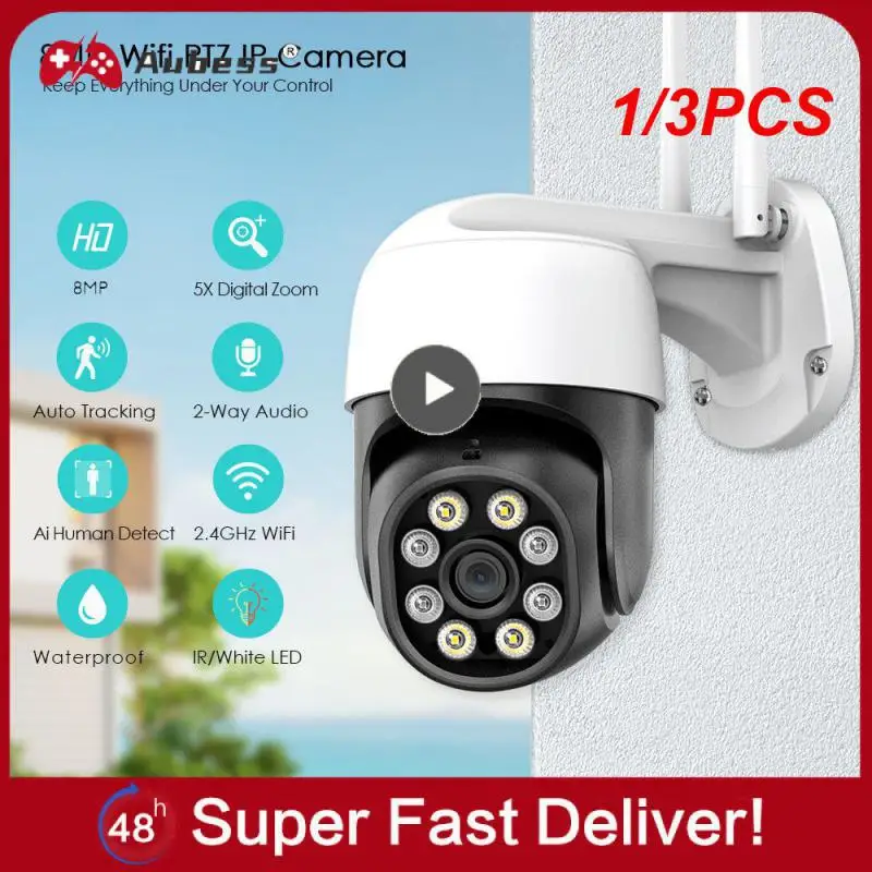 

1/3PCS 8MP Binocular Security Camera Outdoor WiFi PTZ Dual Lens 4MP Surveillance CCTV IP Camera AI Tracking P2P IP66 ICsee