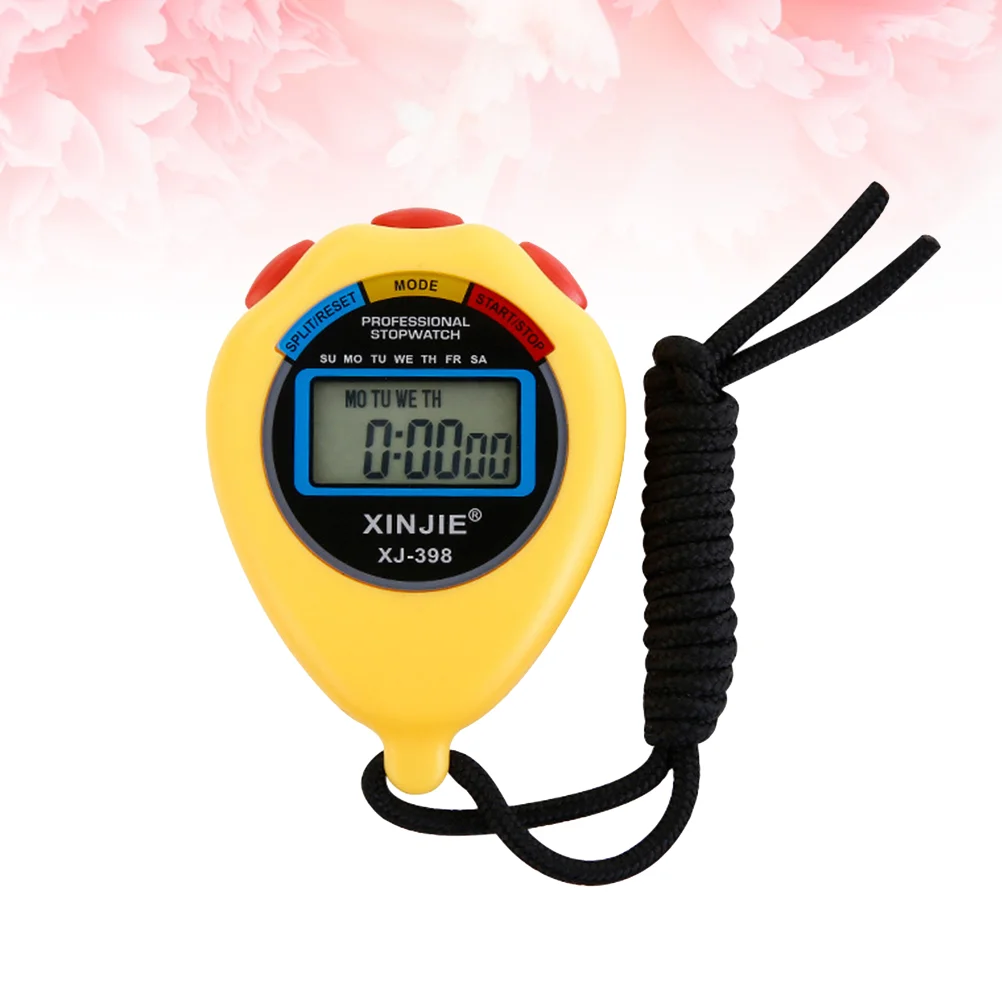 Timer Two Tracks Stopwatch Professional Movement Sports Multi-function Electronic Timer Timning Device for Sports Game(Yellow)
Timer Two Tracks Stopwatch Professional Movement Sports Multi-function Electronic Timer Timning Device for Sports Game(Yellow)