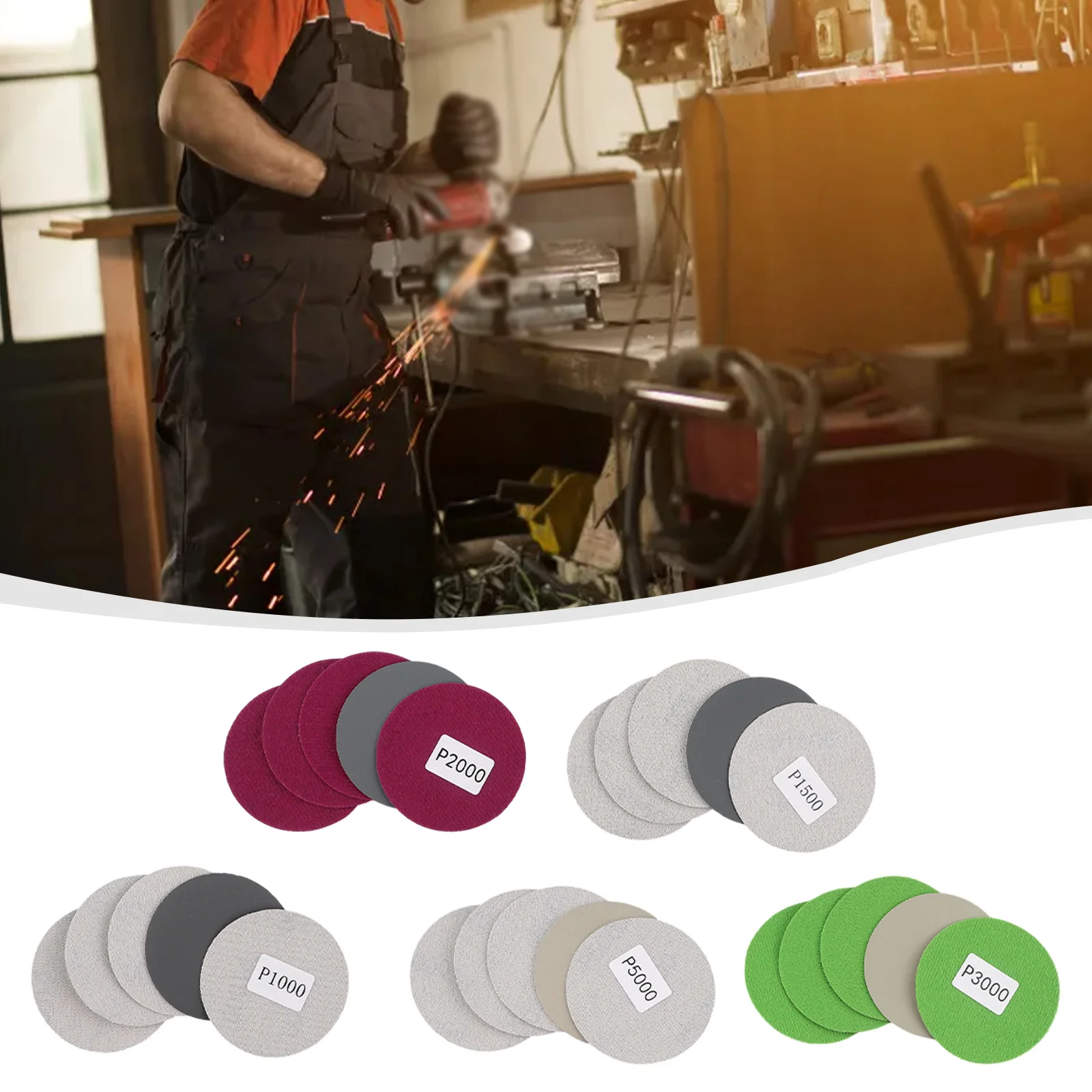 25pcs/set Sanding Paper 3inch Hook&Loop Wet/Dry 1000 1500 2000 3000 5000 Grit Sand Paper Discs Abrasive Tools
25pcs/set Sanding Paper 3inch Hook&Loop Wet/Dry 1000 1500 2000 3000 5000 Grit Sand Paper Discs Abrasive Tools