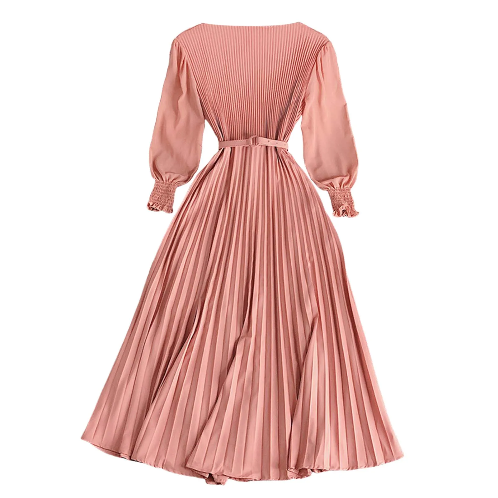 Women Solid Zipper up Belted Pleated Casual Dress Design: Pleated Skirt Pressed Pleats Waist Thin Temperament Light Woman Casual
Women Solid Zipper up Belted Pleated Casual Dress Design: Pleated Skirt Pressed Pleats Waist Thin Temperament Light Woman Casual