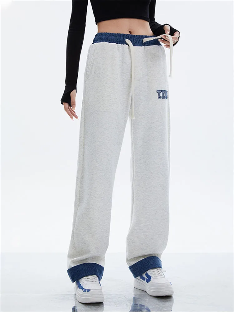 Korean Fashion Y2K Joggers Sweatpants Patchwork Elastic Waist Women Harajuku Wide Leg Pants Oversize Baggy Trousers 2022 New
Korean Fashion Y2K Joggers Sweatpants Patchwork Elastic Waist Women Harajuku Wide Leg Pants Oversize Baggy Trousers 2022 New