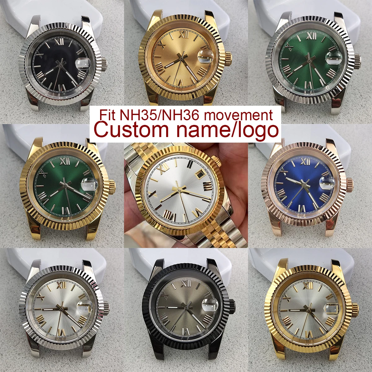 Watch accessories NH35 case 39mm men's consumable watch case suitable for NH35/NH36 movement watch parts
Watch accessories NH35 case 39mm men's consumable watch case suitable for NH35/NH36 movement watch parts