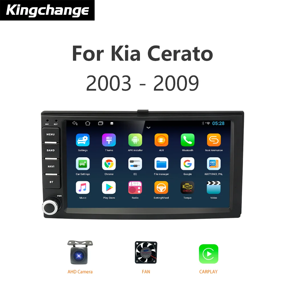 Kingchange Android автомобильный радиоприемник, мультимедийный видеоплеер CarPlay AUTO для Kia Cerato Sportage Forte Spectra Morning Sedona DSP SWC
Kingchange Android автомобильный радиоприемник, мультимедийный видеоплеер CarPlay AUTO для Kia Cerato Sportage Forte Spectra Morning Sedona DSP SWC