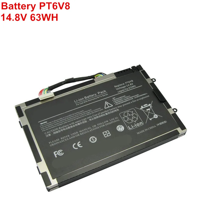 Оригинальный аккумулятор для ноутбука Dell Alienware M11X M14X R1 R2 8 ячеек 14,8 в 63 Вт/ч PT6V8, Аккумулятор для ноутбука 08P6X6 T7YJR P06T DKK25
Оригинальный аккумулятор для ноутбука Dell Alienware M11X M14X R1 R2 8 ячеек 14,8 в 63 Вт/ч PT6V8, Аккумулятор для ноутбука 08P6X6 T7YJR P06T DKK25