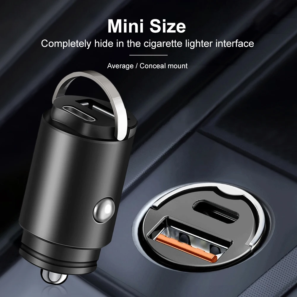100W Mini Car Charger Type-C Fast Charging 12V/24V PD USB Car Phone Charger Adapter for iPhone 13 14 15 Xiaomi Samsung Huawei
100W Mini Car Charger Type-C Fast Charging 12V/24V PD USB Car Phone Charger Adapter for iPhone 13 14 15 Xiaomi Samsung Huawei