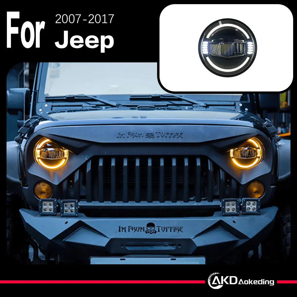Автомобильная фара AKD для Jeep Wrangler Rubicon 2007-2017, фара головного света, автомобильные аксессуары, дневные огни, модифицированный проектор Facelift
Автомобильная фара AKD для Jeep Wrangler Rubicon 2007-2017, фара головного света, автомобильные аксессуары, дневные огни, модифицированный проектор Facelift