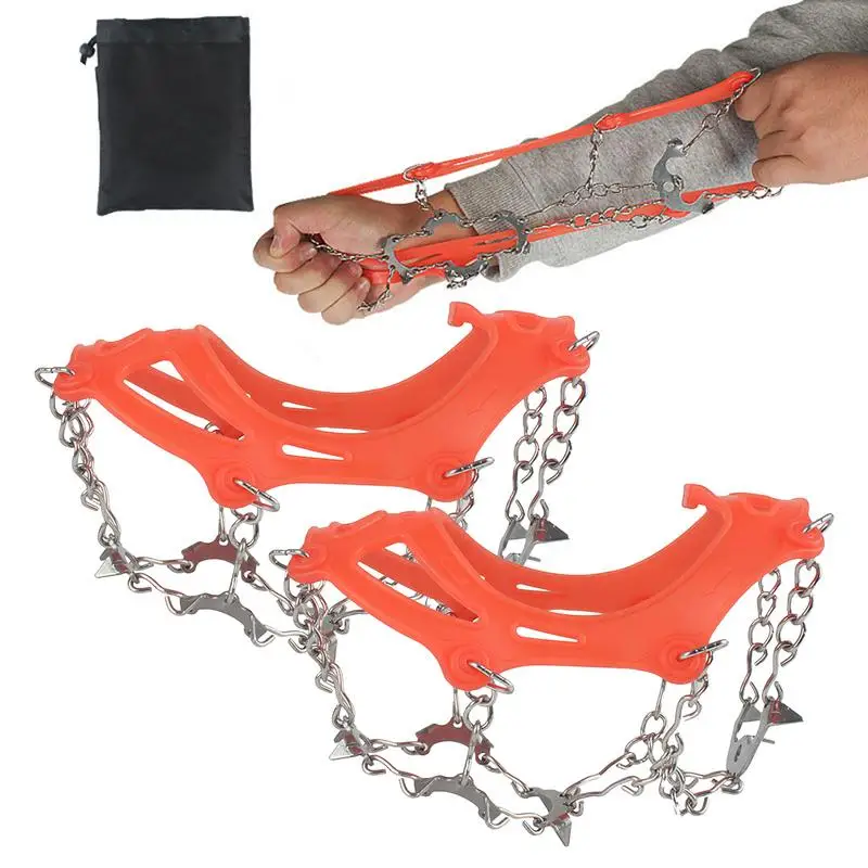 Ice Spikes For Boots Stable Anti-Slip 11-Tooth Stainless Steel Shoe Spikes Safe Snow Crampons Hiking Supplies For Adventurers
Ice Spikes For Boots Stable Anti-Slip 11-Tooth Stainless Steel Shoe Spikes Safe Snow Crampons Hiking Supplies For Adventurers