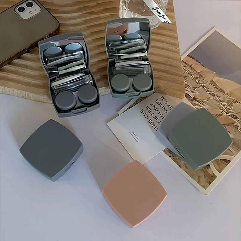Vintage Simple Contact Lens Box Women Solid Color Contact Lens Storage Case Beauty Pupil Storage Container Travel Set
Vintage Simple Contact Lens Box Women Solid Color Contact Lens Storage Case Beauty Pupil Storage Container Travel Set
