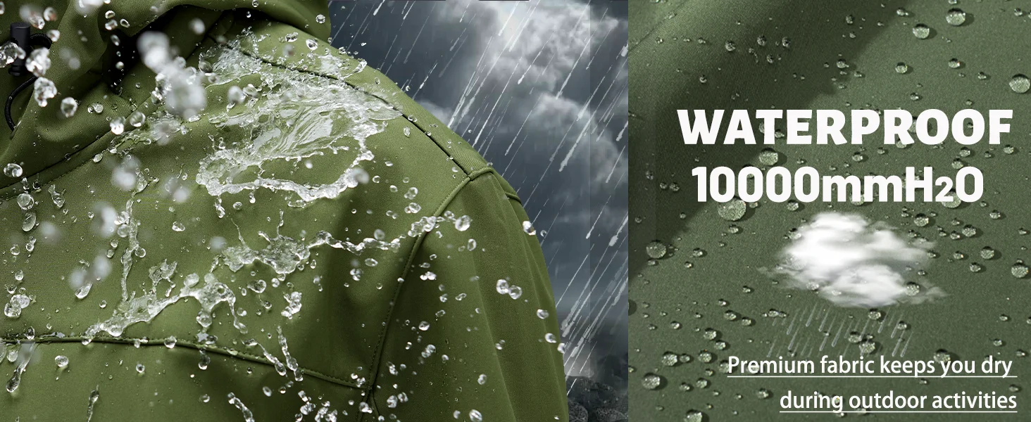 سترة TACVASEN للرجال من الصوف الناعم مع غطاء محرك السيارة معطف مقاوم للماء سترة واقية شتوية خفيفة الوزن سترات مطر للعمل والمشي لمسافات طويلة في الهواء الطلق سترة TACVASEN للرجال من الصوف الناعم مع غطاء محرك السيارة معطف مقاوم للماء سترة واقية شتوية خفيفة الوزن سترات مطر للعمل والمشي لمسافات طويلة في الهواء الطلق