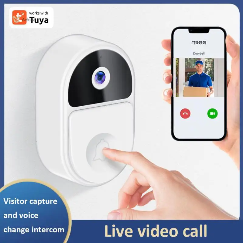 

Tuya Wifi Door Bell Tuya Smart Video Intercom Door Bell 1080p Ip65 Waterproof Wireless Real Time Intercom Camera Video Doorbell