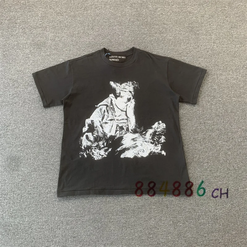 

Enfants Riches Dprimes Face Covering Boys' T-shirt Men Women 1:1 High Quality Japanese Printed ERD Short Sleeve T Shirt