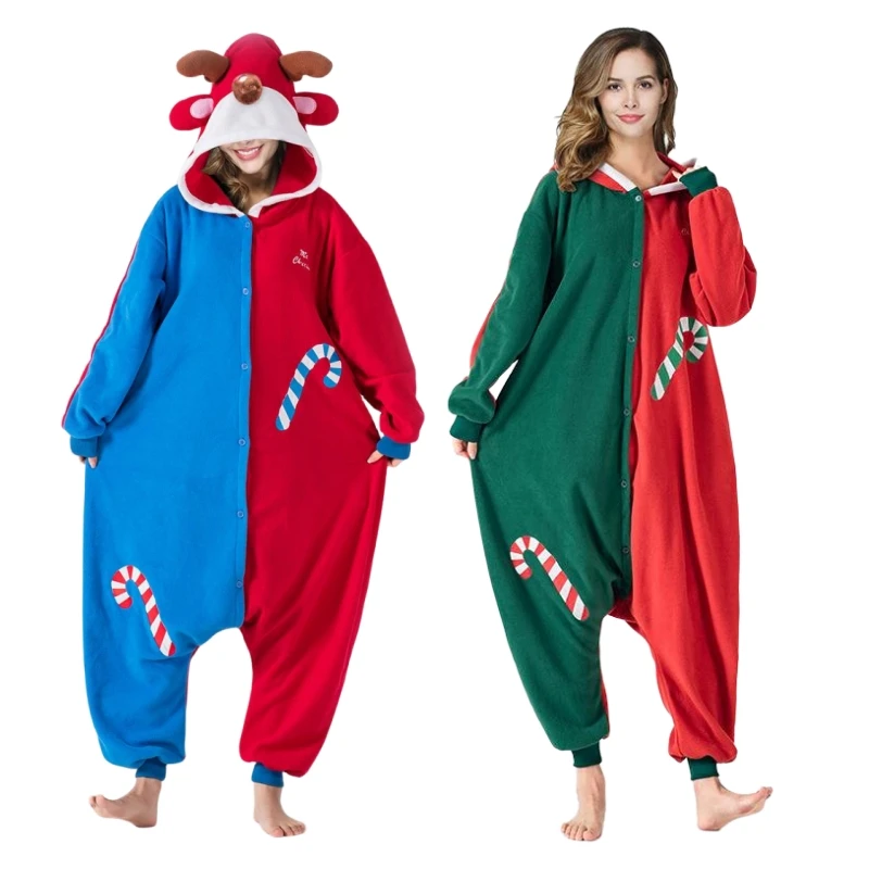 Onesie Pajamas Animal Deer Cosplay Costumes Adult One-Piece Polar Fleece Unisex Homewear Cartoon Jumpsuits Xmas Hooded Sleepwear
Onesie Pajamas Animal Deer Cosplay Costumes Adult One-Piece Polar Fleece Unisex Homewear Cartoon Jumpsuits Xmas Hooded Sleepwear