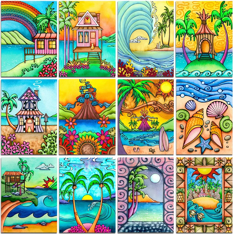 Full Square Beach Scenery Diamond Painting Embroidery 5D Diy Round Landscape Sunset Waves Rainbow Mosaic Cross Stitch Home Decor
Full Square Beach Scenery Diamond Painting Embroidery 5D Diy Round Landscape Sunset Waves Rainbow Mosaic Cross Stitch Home Decor
