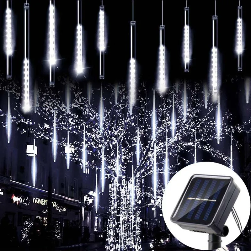 LED Meteor Shower Rain Lights Waterproof Falling Raindrop Fairy String Light for Christmas Holiday Party Patio Decor 30/50CM
LED Meteor Shower Rain Lights Waterproof Falling Raindrop Fairy String Light for Christmas Holiday Party Patio Decor 30/50CM