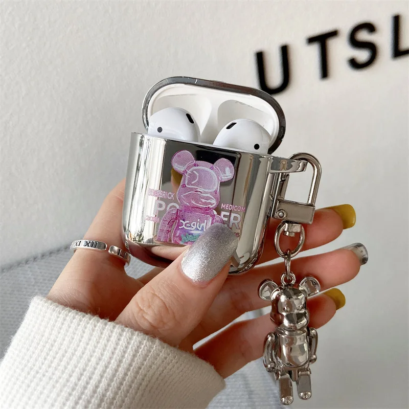 Pink Silver Bear Case for AirPods Pro2 Airpod Pro 1 2 3 Bluetooth Earbuds Charging Box Protective Earphone Case Cover
Pink Silver Bear Case for AirPods Pro2 Airpod Pro 1 2 3 Bluetooth Earbuds Charging Box Protective Earphone Case Cover