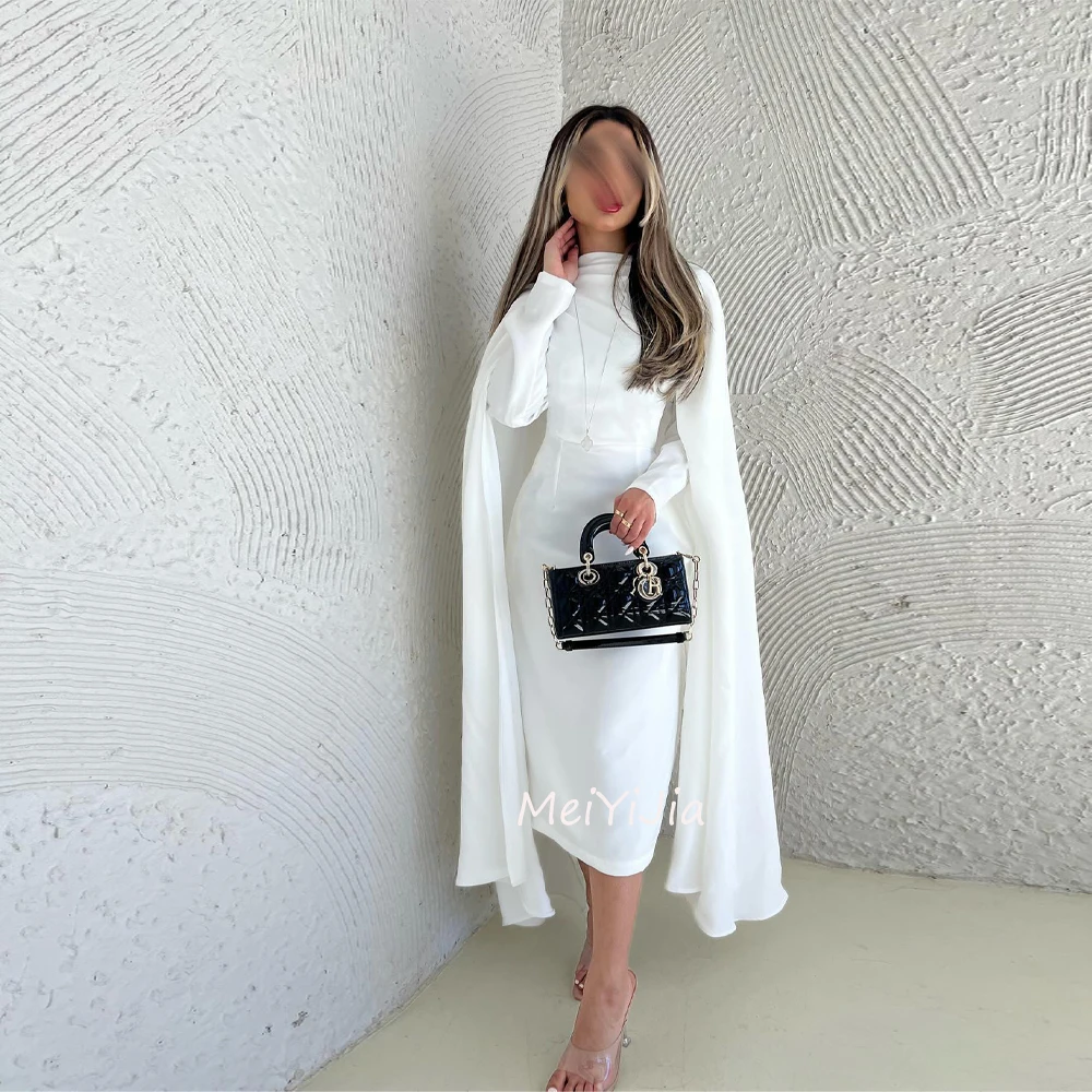 Meiyijia Evening Dress Long Sleeves Ruffle O-Neck Mermiad Crepe Saudi Arabia Sexy Evening Birthday Club Outfits Summer 2024
Meiyijia Evening Dress Long Sleeves Ruffle O-Neck Mermiad Crepe Saudi Arabia Sexy Evening Birthday Club Outfits Summer 2024