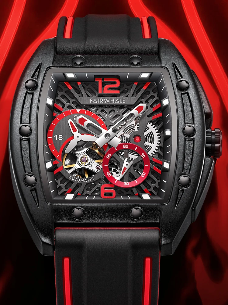 FAIRWHALE Fashion Hollow Dial Watch Sport Top Brand Tonneau Waterproof Automatic Mechanical Men Watches Reloj Hombre
FAIRWHALE Fashion Hollow Dial Watch Sport Top Brand Tonneau Waterproof Automatic Mechanical Men Watches Reloj Hombre