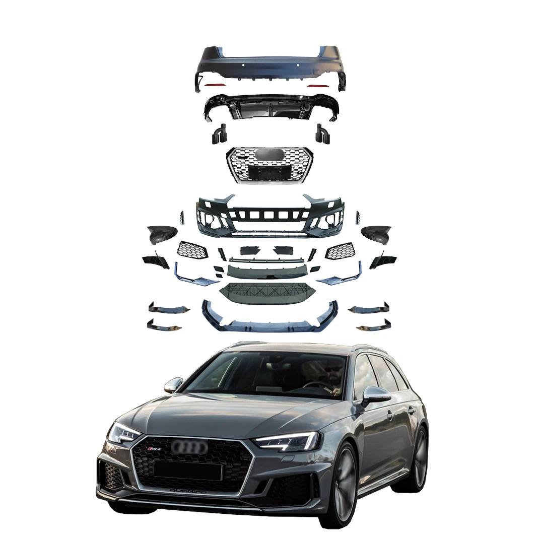 High quality Body kit With Grille For 2017-2019 Audi A4 B8 accessories parts Facelift Audi RS4 Type Body Kits
High quality Body kit With Grille For 2017-2019 Audi A4 B8 accessories parts Facelift Audi RS4 Type Body Kits