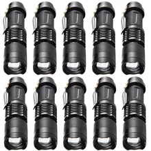 10 Packs Shipping from the U.S. Mini Rechargeable LED Flashlight Use LED lamp beads lighting distance Used adventure, camping
10 Packs Shipping from the U.S. Mini Rechargeable LED Flashlight Use LED lamp beads lighting distance Used adventure, camping