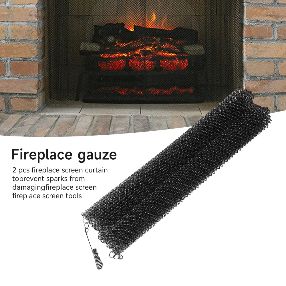 2Pcs Multiple Specifications Outdoor Tools Fireplace Mesh Screen Curtains Metal Curtains Accessory Iron Hearth Panel
2Pcs Multiple Specifications Outdoor Tools Fireplace Mesh Screen Curtains Metal Curtains Accessory Iron Hearth Panel