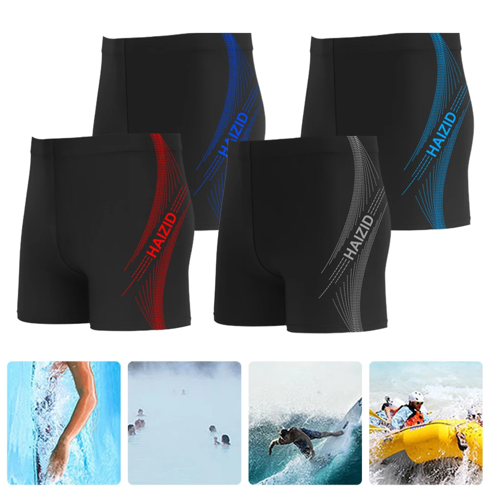 Men'S Swimming Trunks Beach Shorts Swim Boxer Trunks With Drawstring Lined Wen Swimwear For Summer Swimming Beach Party Surfing
Men'S Swimming Trunks Beach Shorts Swim Boxer Trunks With Drawstring Lined Wen Swimwear For Summer Swimming Beach Party Surfing