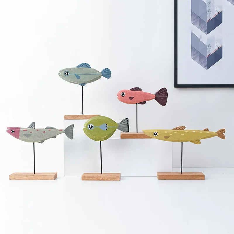 American retro vintage wooden fish ornaments for home, bedroom children's room living room solid wood fish decorations
American retro vintage wooden fish ornaments for home, bedroom children's room living room solid wood fish decorations