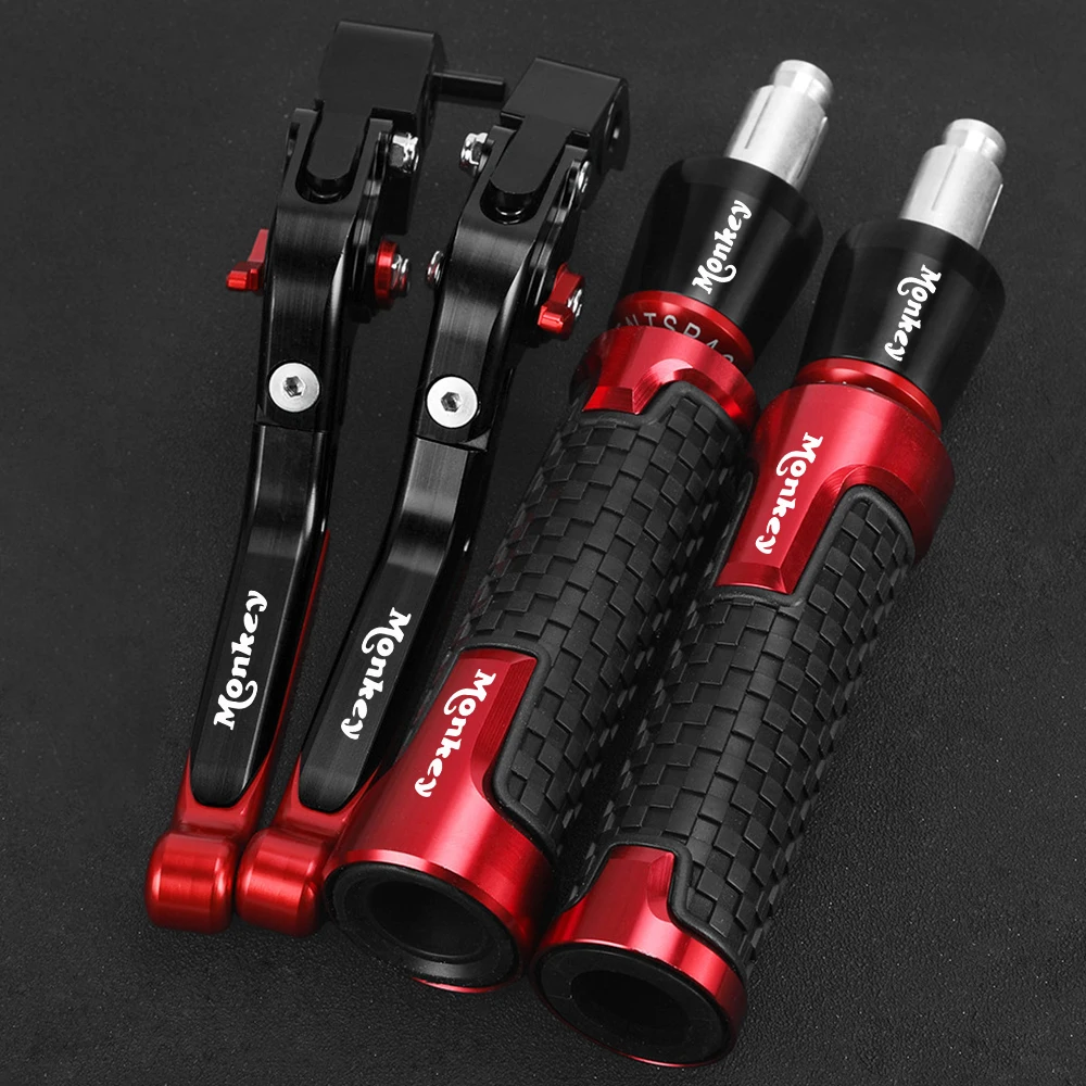 

For HONDA Monkey 125 Z125 2022 2021 2019 2018 2023 Motorcycle Adjustable Brake Clutch Levers 22MM Handlebar grip Handle bar ends