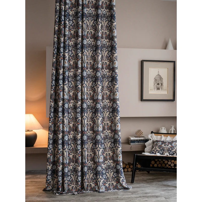 American vintage living room bedroom curtains large broken flowers whole house rustic wind country balcony blackout
American vintage living room bedroom curtains large broken flowers whole house rustic wind country balcony blackout