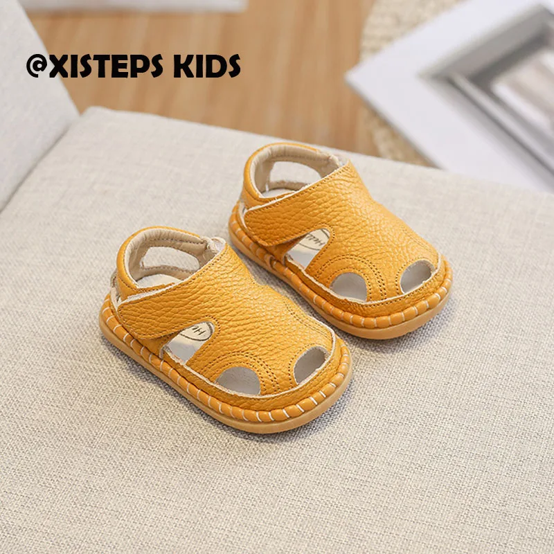 XISTEPS 0-3Y Baby Real Leather Sandals Black Pink White Toddler Shoes Anti-slip Super Soft Beach Sandals Summer 2023
XISTEPS 0-3Y Baby Real Leather Sandals Black Pink White Toddler Shoes Anti-slip Super Soft Beach Sandals Summer 2023