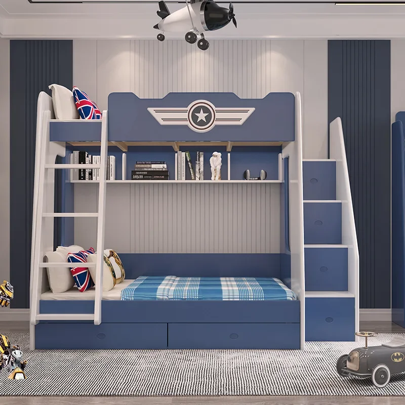 Full solid wood upper and lower beds, two story high and low beds, children's beds, modern and simple double layer
Full solid wood upper and lower beds, two story high and low beds, children's beds, modern and simple double layer