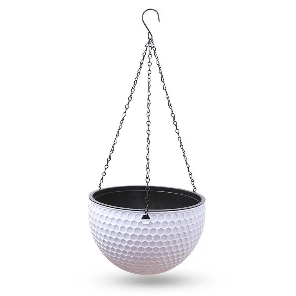 Hanging Flower Basket Resin Plant Hanger Hanging Flower Basket Resin Plant Hanger