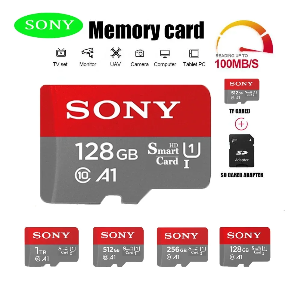 

SONY Ultra Micro SD 128GB 256GB 1TB 512GB Micro SD Card SD/TF Flash Card Memory Card 32 64 128 gb microSD Dropshipping For Phone