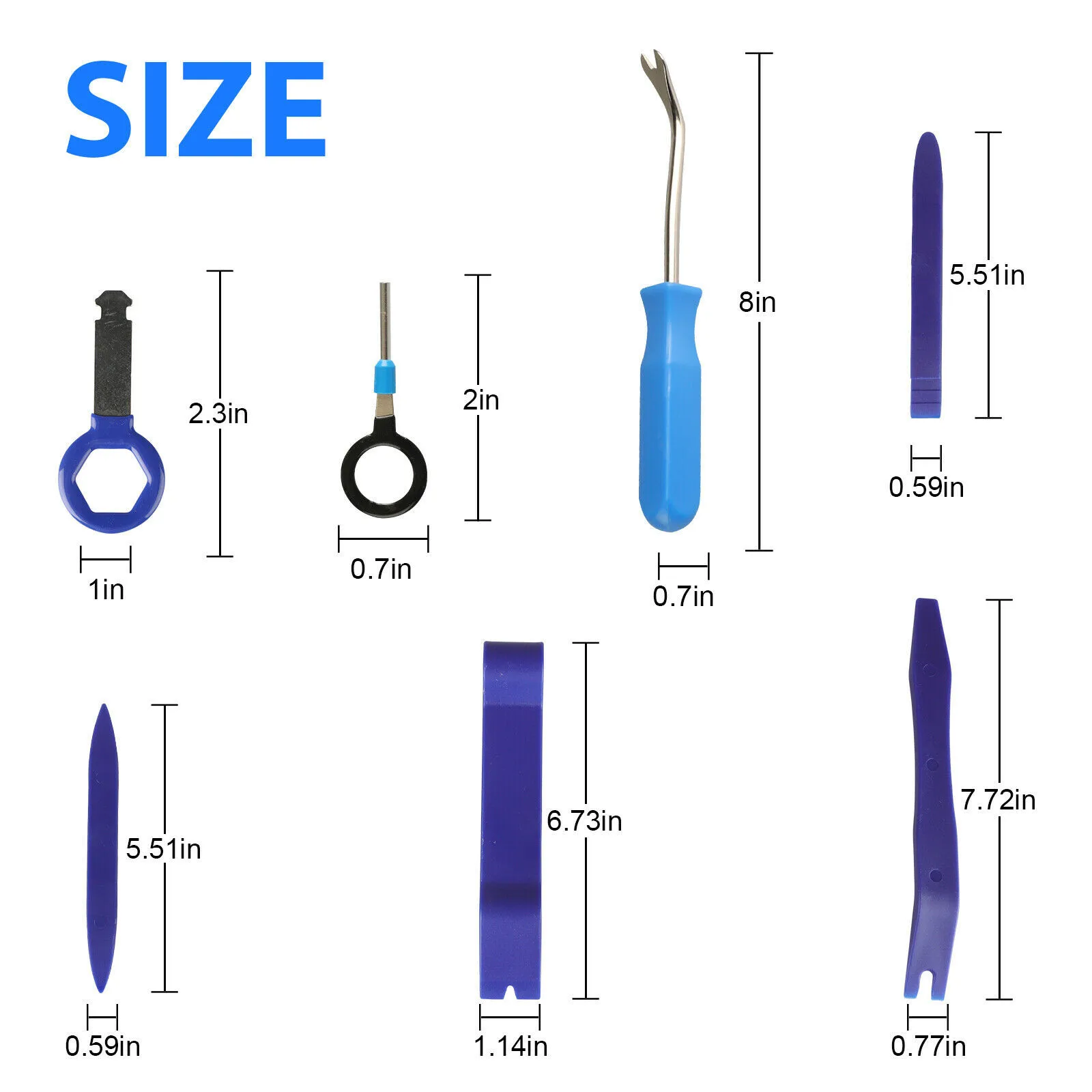 21pcs Removal Tool Kit Set Removal Tool Kit Set Auto Trim Blue Car Panel Fastener Removal Tool Kit High Quality
21pcs Removal Tool Kit Set Removal Tool Kit Set Auto Trim Blue Car Panel Fastener Removal Tool Kit High Quality