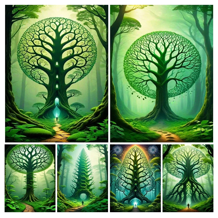 Diy 5D Diamond Painting New Magic Tree Full Rhinestone Art Mosaic Embroidery Green Forest Scenery Wall Decor
Diy 5D Diamond Painting New Magic Tree Full Rhinestone Art Mosaic Embroidery Green Forest Scenery Wall Decor