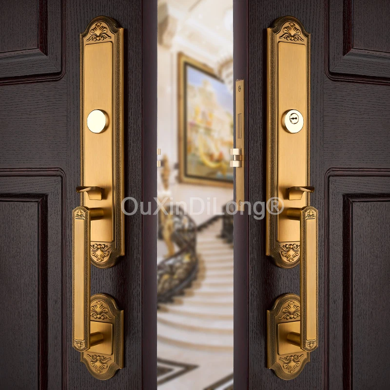 1Set Villa Retro European Door Locks Double-Open Folio Door Handles Lock Luxury Entry Door Lock Conference Room Lock FG1057
1Set Villa Retro European Door Locks Double-Open Folio Door Handles Lock Luxury Entry Door Lock Conference Room Lock FG1057